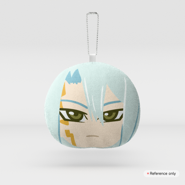 Harmonica Guy Mochi Face Plush Keychain