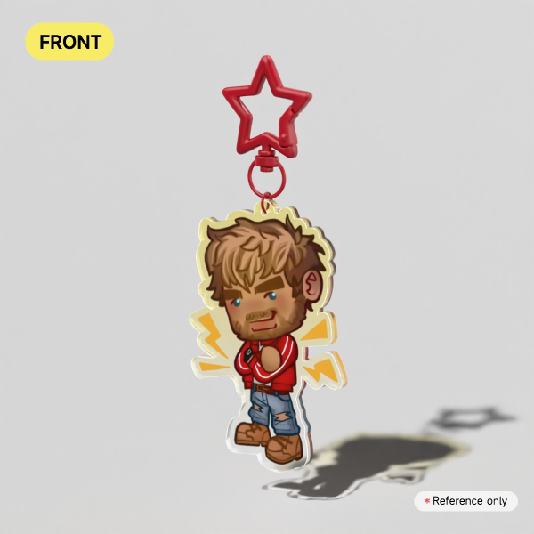 Coly Seavers Colored Edge Acrylic Keychain