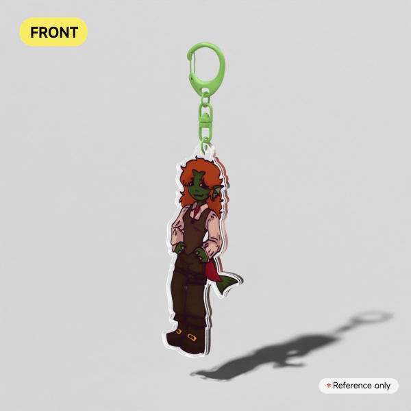 DreamSMP Sally Salmon clear Acrylic Keychain