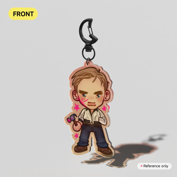 Driver Colored Edge Acrylic Keychain
