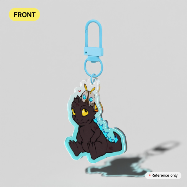 [GODZILLA & MOTHRA] Colored Edge Keychains