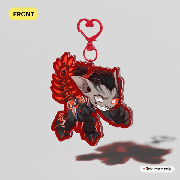 Guild Wars 2 Sebb Red Acrylic Keychain