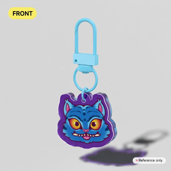 Derpy Tiger kpop demon hunters chibi keychain
