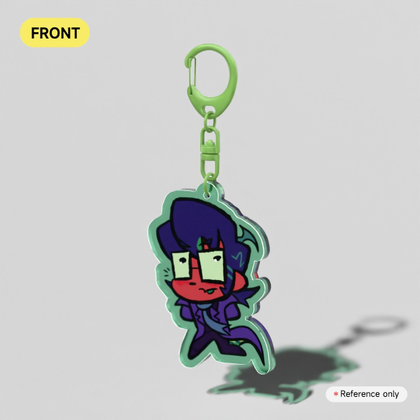 Rowen Acrylic Colorful Bg Keychain