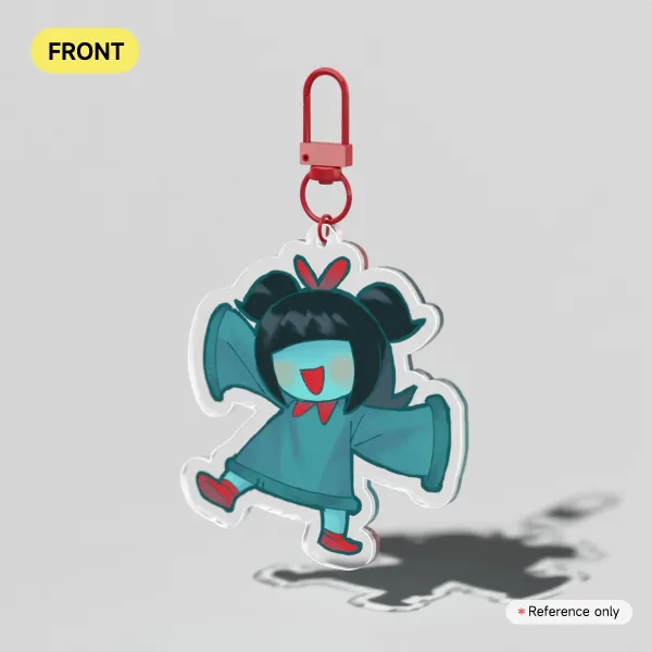 Aqua Clear Acrylic Keychains