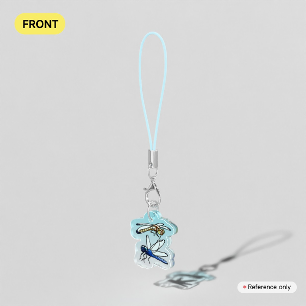 Spangled Skimmer Clear Acrylic Keychains