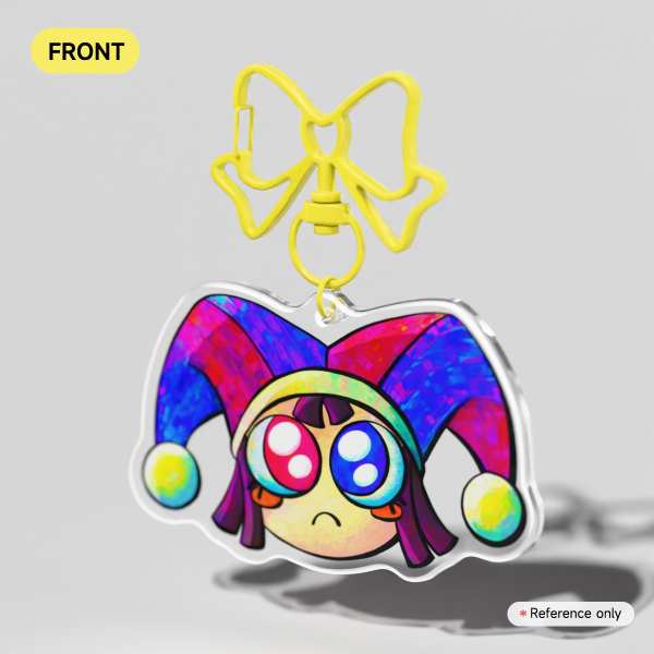 Pomni Single-side Rounding Acrylic Keychain