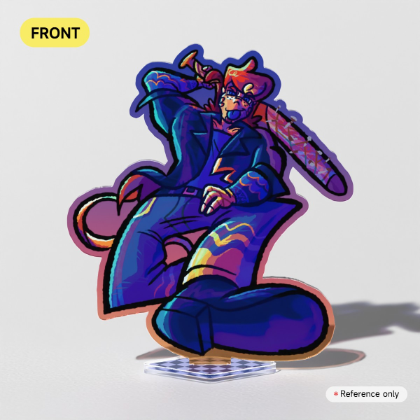 Zeph Colorful Bg Acrylic Standee