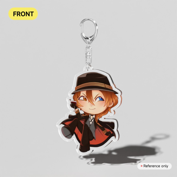 Tipsy Chuuya Clear Acrylic Keychains