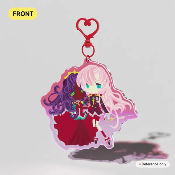 Utena and Anthy Rounded Acrylic Keychain