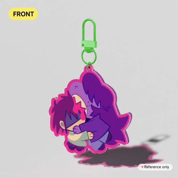 Snacky Krusie Colored Edge Acrylic Keychain