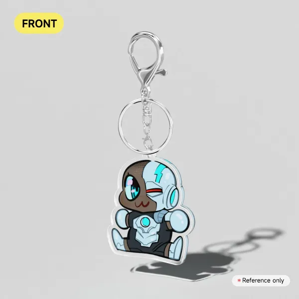 Cyborg Teen Titans Acrylic Keychains
