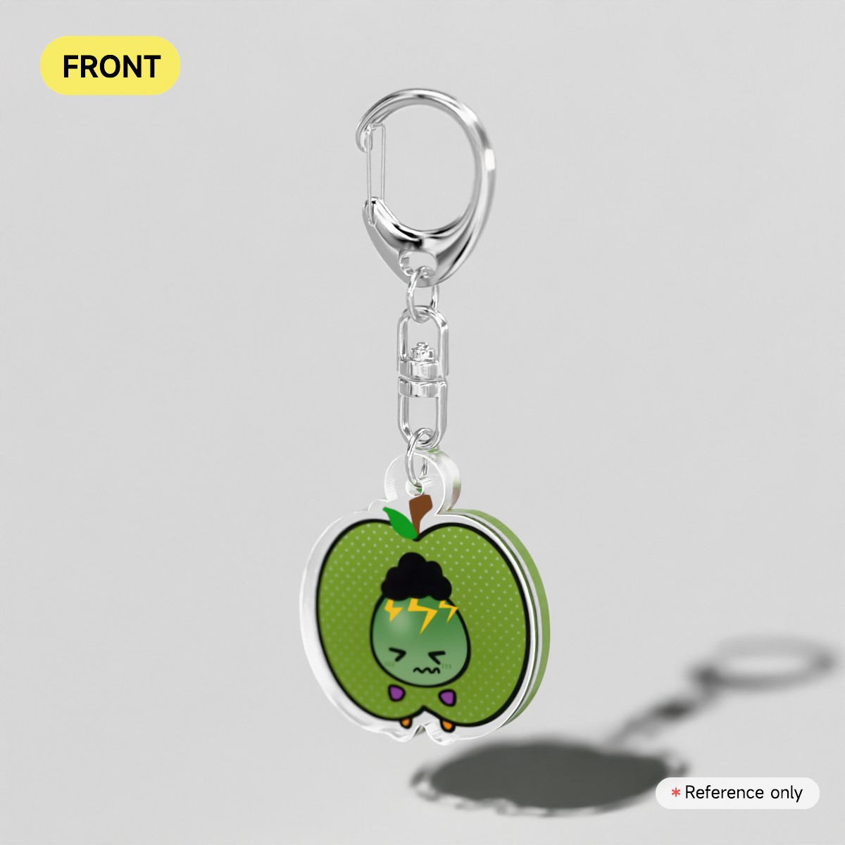 Mini Stoecker Green Apple Keychain
