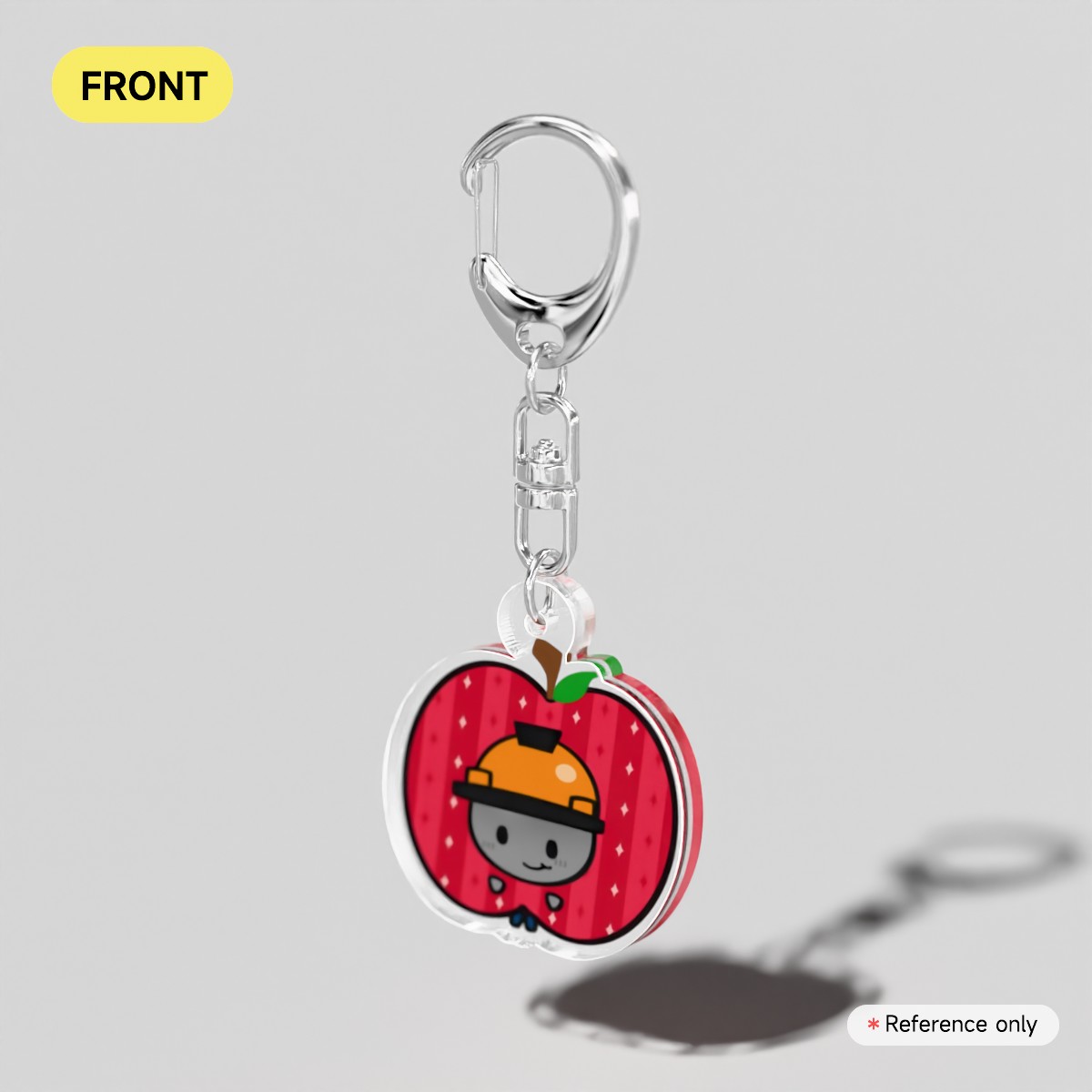 Mini Builderman Apple Keychain