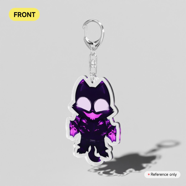 Phantom Meowscles Clear Acrylic Keychain