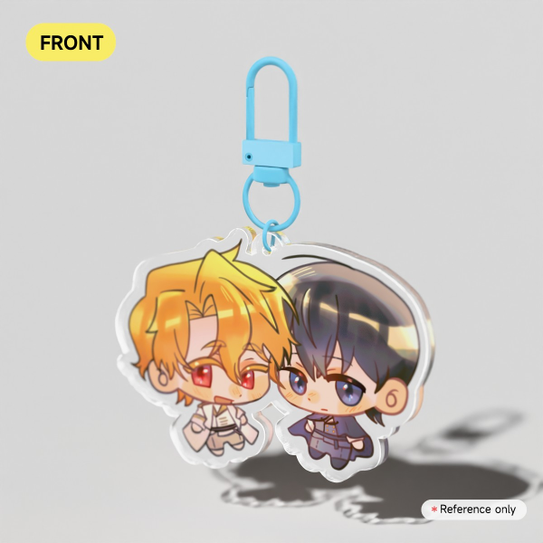 Truning Clear Acrylic Keychains