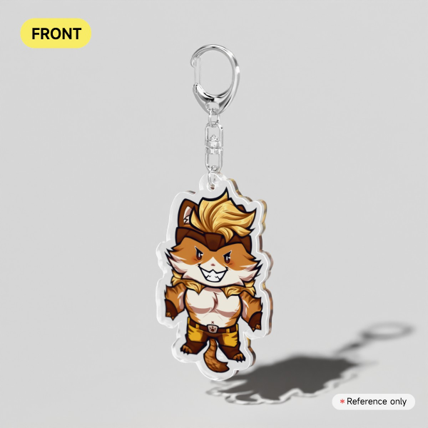 Meowtooth Fortnite Clear Acrylic Keychain