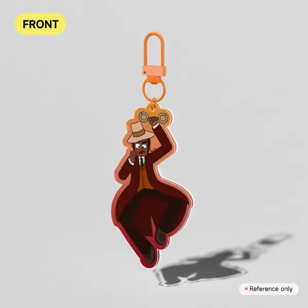 Zenigata in Red Acrylic Keychain