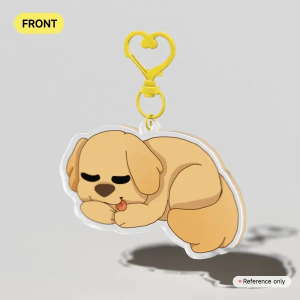 Golden Retriever-Acrylic Keychain