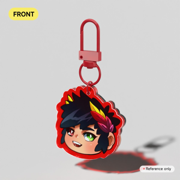Colored Edge Acrylic Keychains