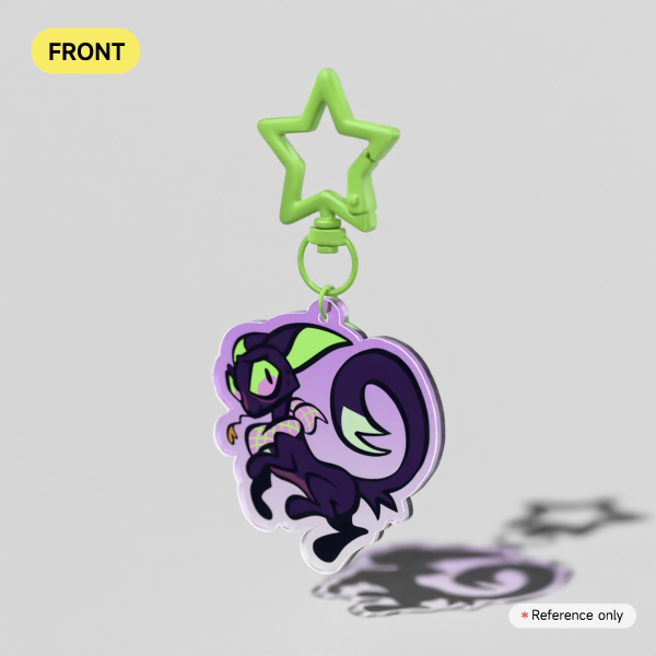 Ravenpaw Acrylic Colorful Bg Keychain