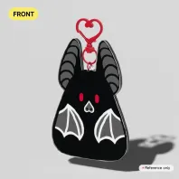 Onigiri Animals Vampire Bat Keychain