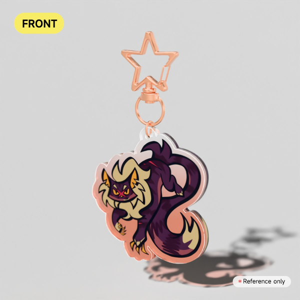 Tigerstar I Acrylic Colorful Bg Keychain