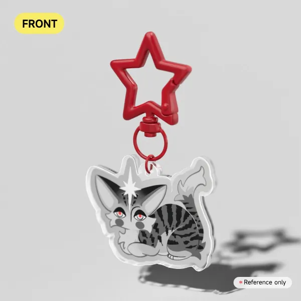 Mystical Cat acrylic keychain