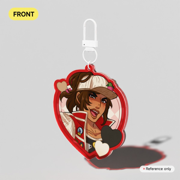 Date Everything Shelley Colored Edge Acrylic Keychain