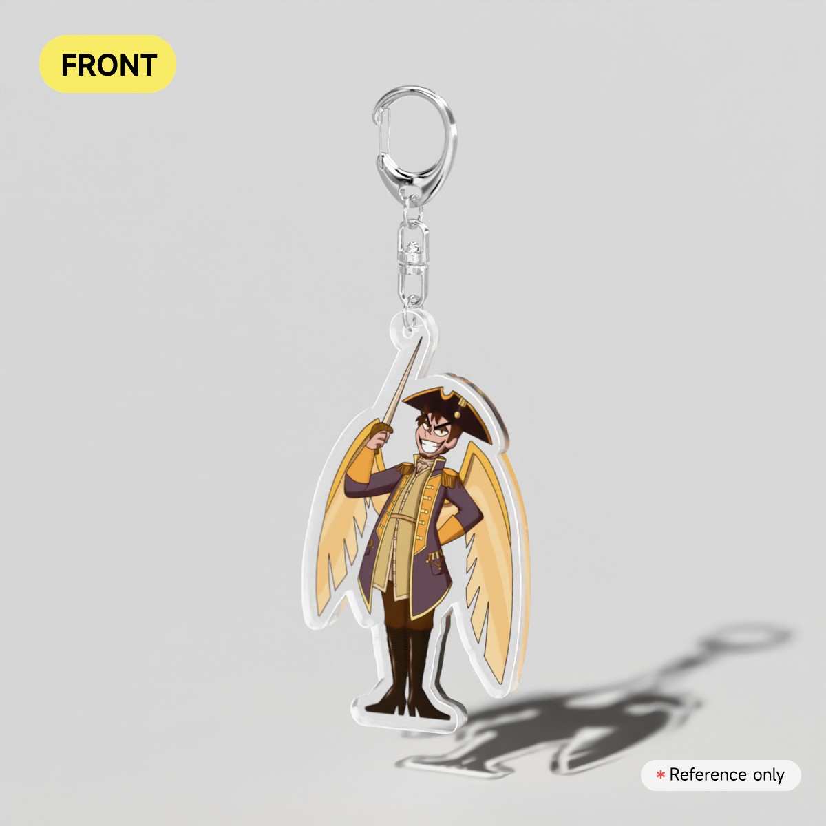 Hazbin Hotel Pirates | Admiral Adam - Clear Acrylic Keychains