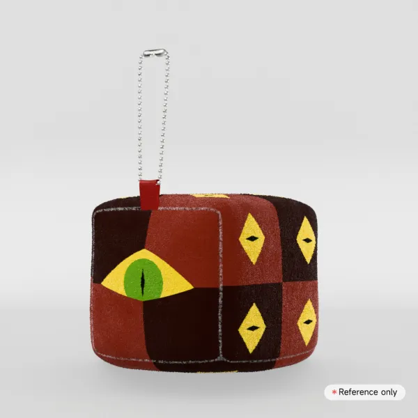 Poker Face Plush Keychain