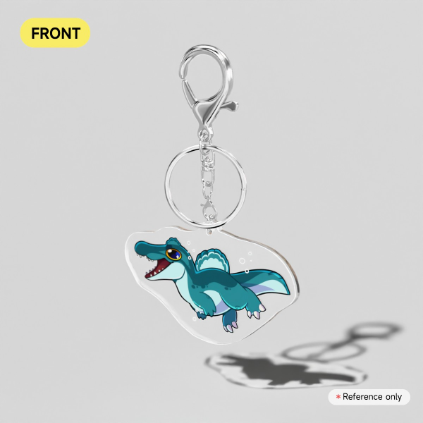 S Skeleton-Spinosaurus Keychain