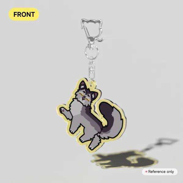 Warriors Stylized: Graystripe Acrylic Keychains