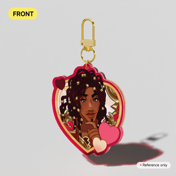Date Everything Reggie Colored Edge Acrylic Keychain