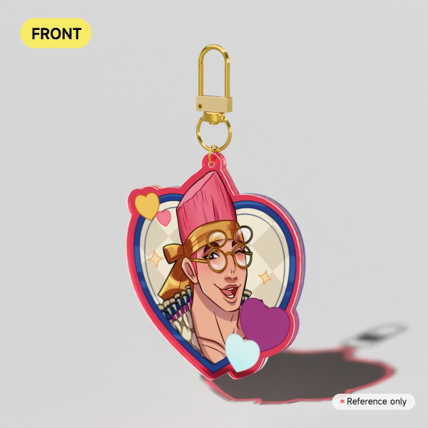 Date Everything Barry Colored Edge Acrylic Keychain