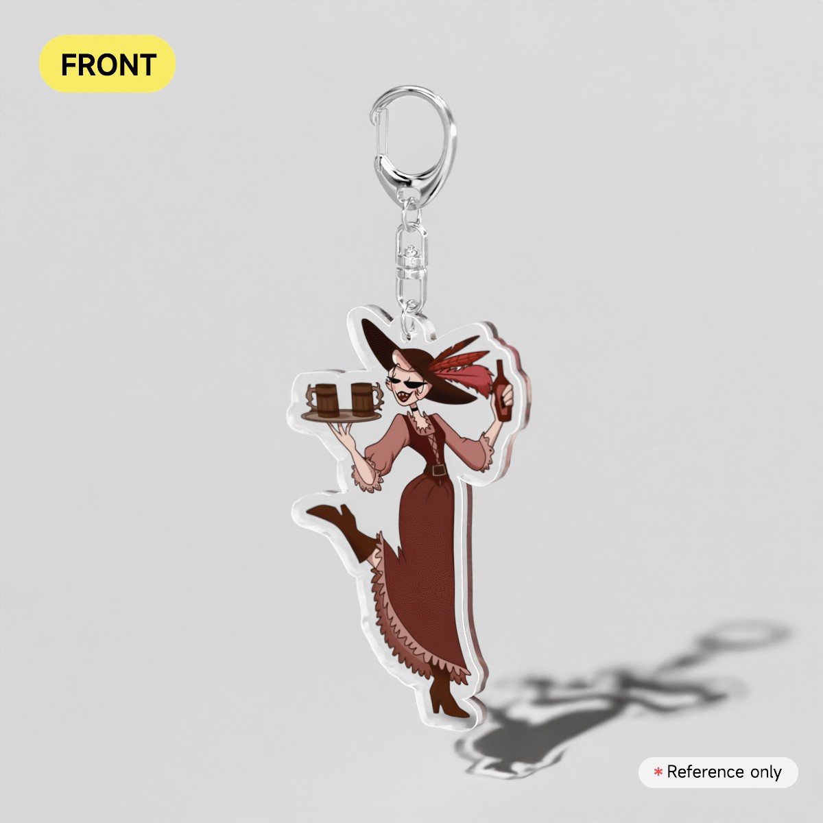 Hazbin Hotel Pirates | Tavern Keeper Rosie -  Clear Acrylic Keychains