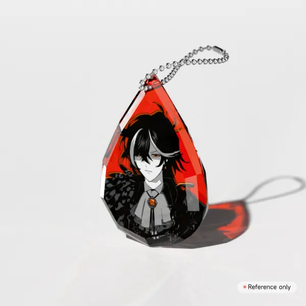 Gemstone Keychain - Crow
