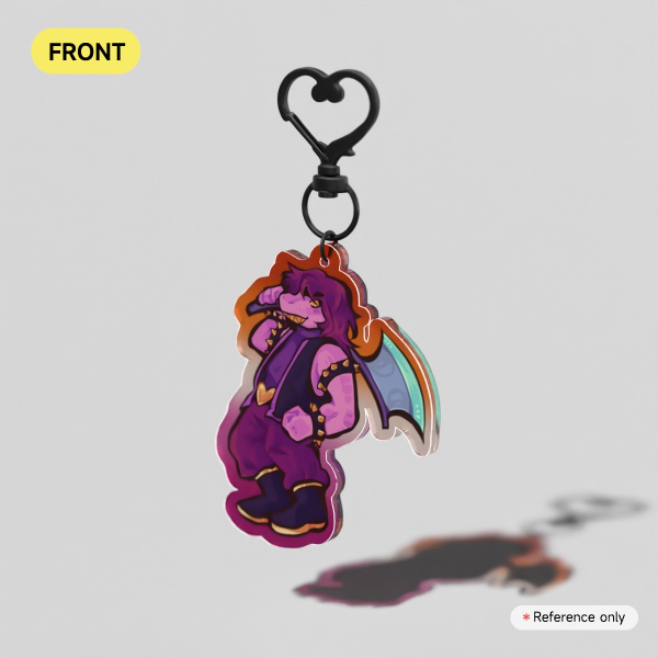 Lesbian Pride Acrylic Keychain  Susie Pride Acrylic Keychain