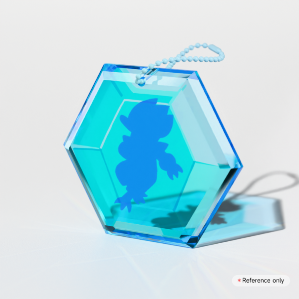 BERDLY - Deltarune Weird Route Gemstone Keychain