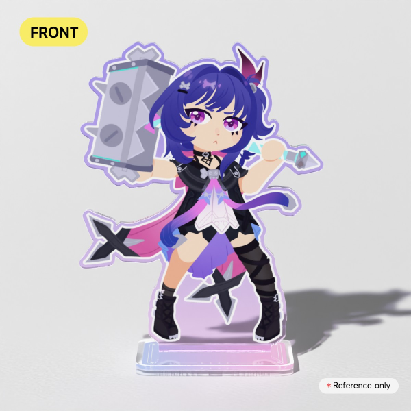 Prune Clear Acrylic Standees