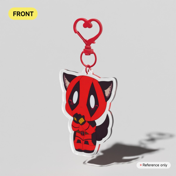 Deadpool Fluffy Keychain