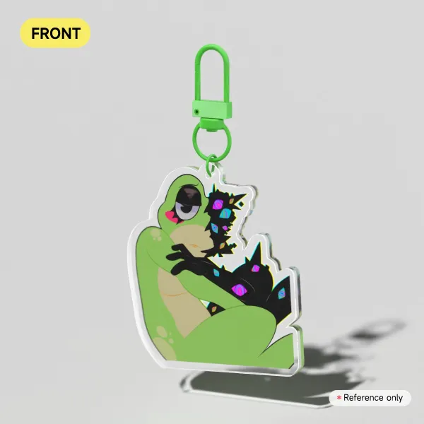 Ribbit abstraction Acrylic Keychain