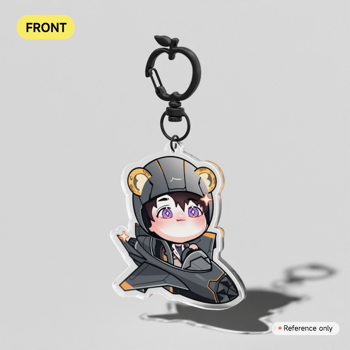 Happyleb Clear Acrylic Keychains - Leopardleb Series