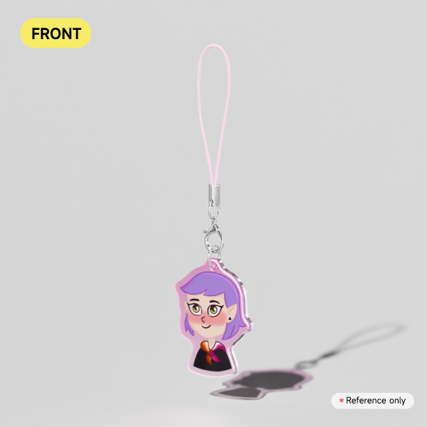 Amity Phone Charm Single-side Rounding Acrylic Keychains