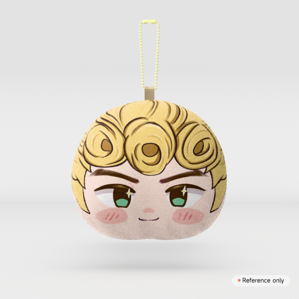 JJBA giorno Mochi Face Plushie Keychain