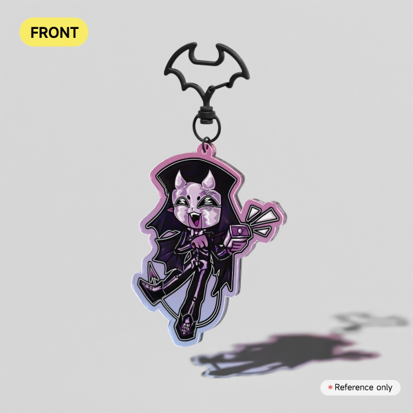 ♱ || aurora ghoulette skeletá keychain!!