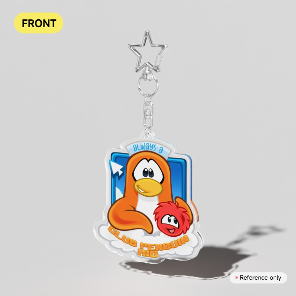 Penguin Chat Kid Keychain