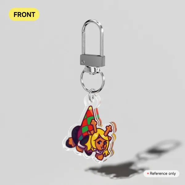 Deltarune Noelle  Clear Acrylic Keychains