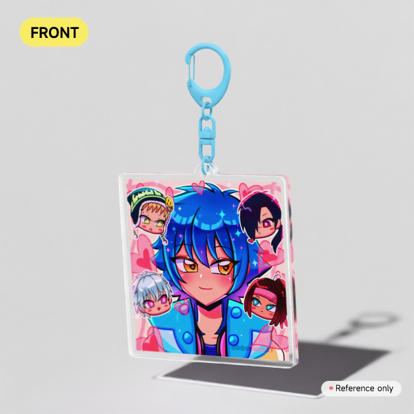 DRAMAtical Murder chibi fanart - Yaoi Clear Acrylic Keychain