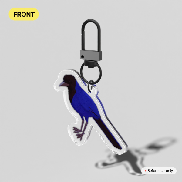 Azure Jay Acrylic Keychain